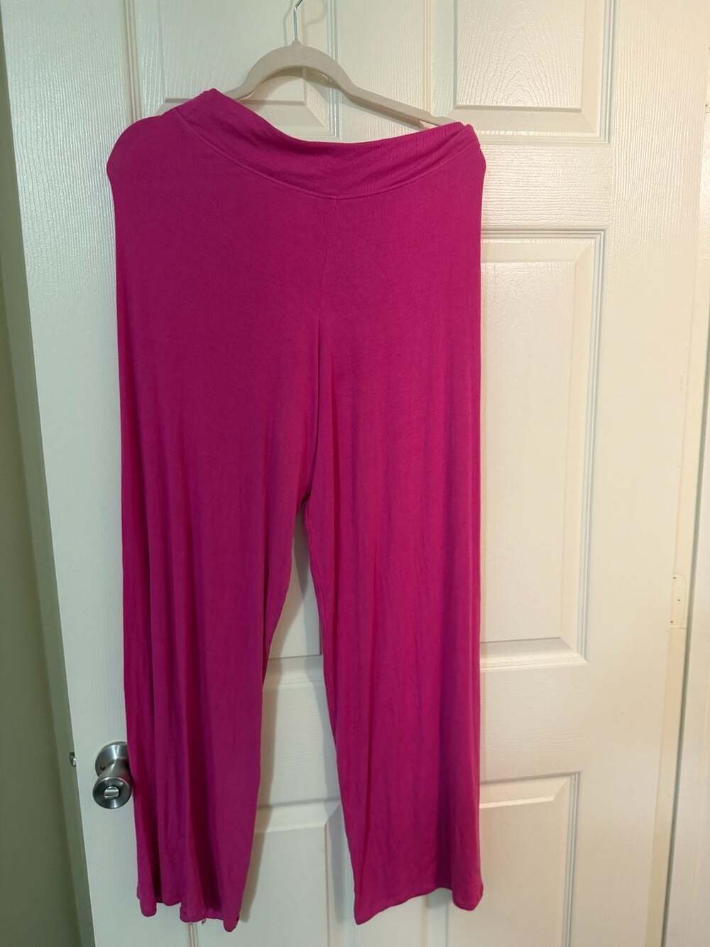 Victoria's Secret Pink Ribbed Wide Leg Lounge Pants Long Size L
